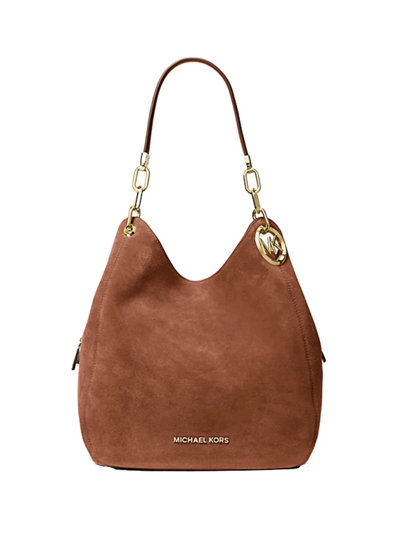 Lillie Large Suede Shoulder Bag