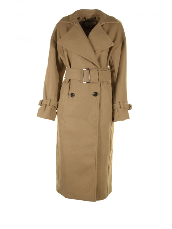 Wool blend trench coat