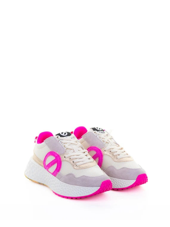 Sneaker fuxia in tessuto