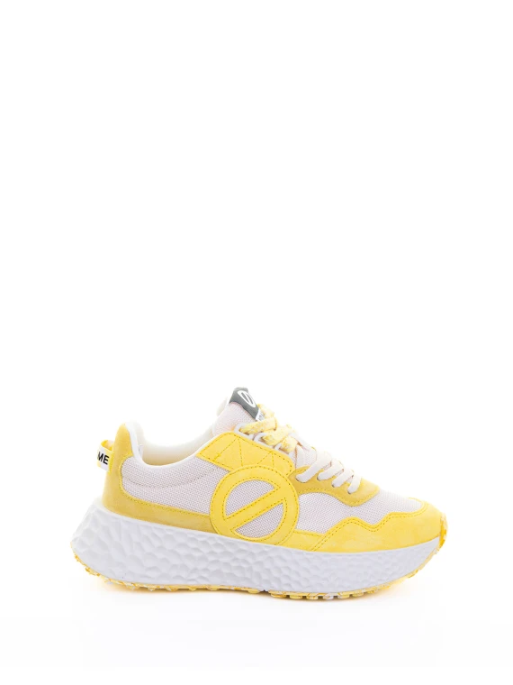 Sneaker limone in tessuto