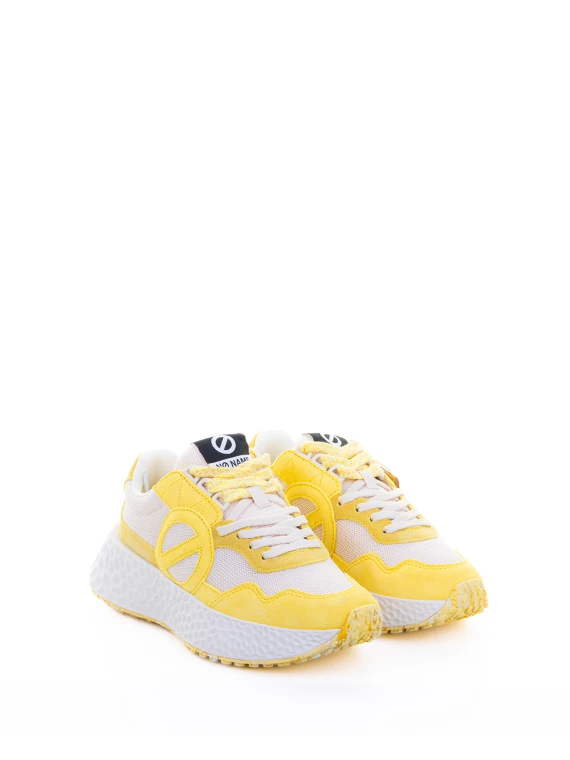 Sneaker limone in tessuto