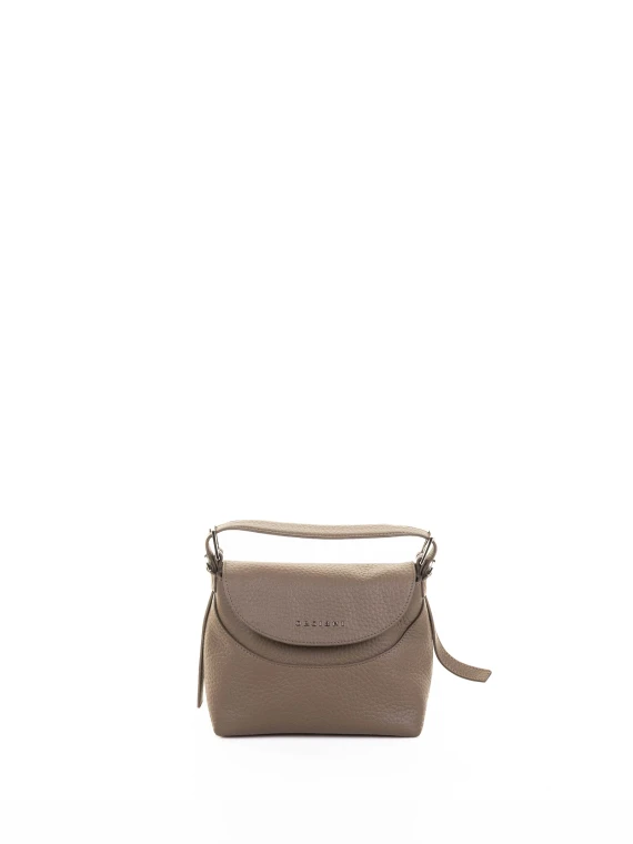 Borsa a mano Nana S Soft in pelle con tracolla verde