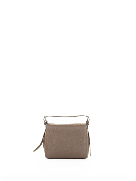 Nana S Soft Leather Handbag with Green Shoulder Strap