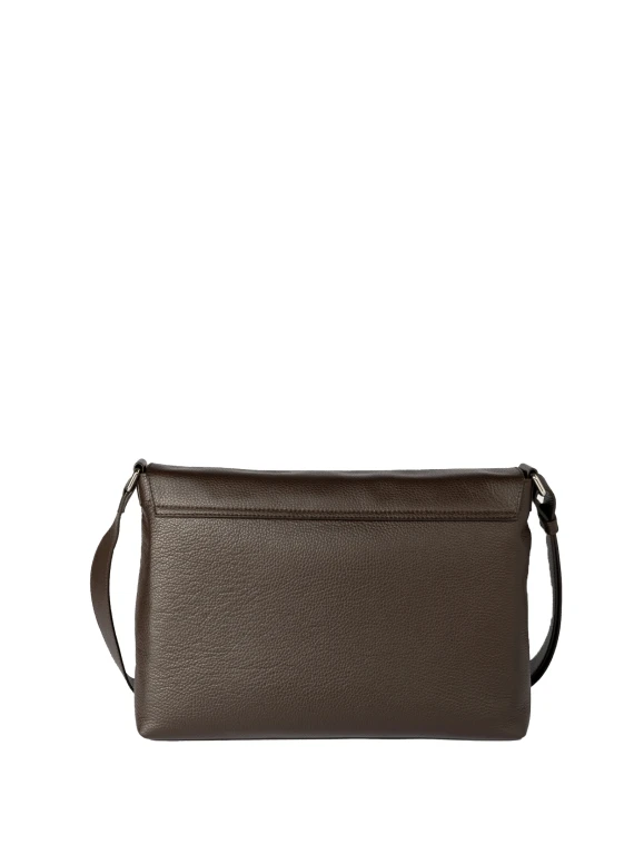 Borsa messenger Micron in pelle martellata