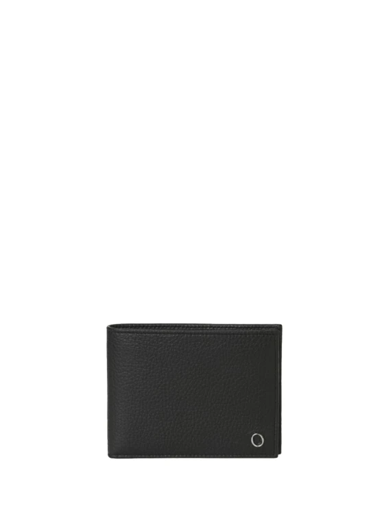 Portafoglio nero uomo in pelle