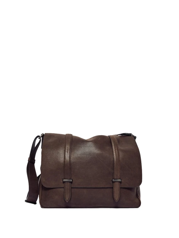 Borsa a tracolla testa di moro in pelle