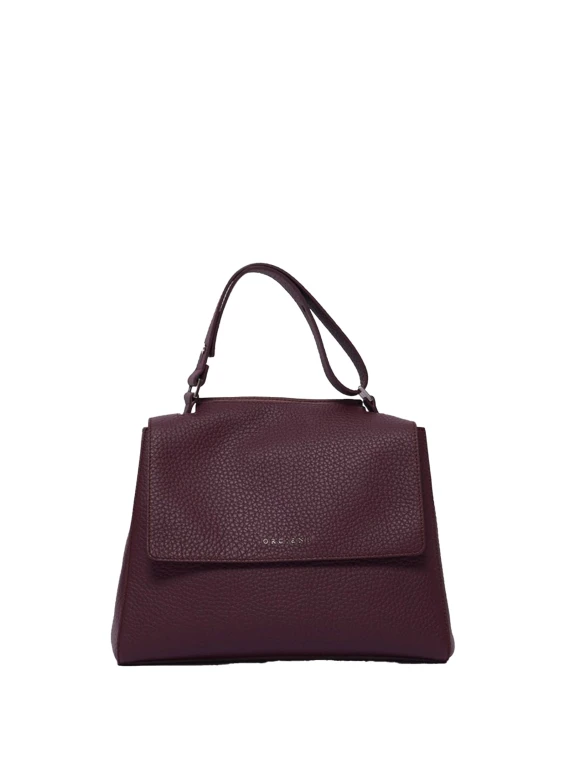 Borsa Sveva Soft Media chianti in pelle con tracolla