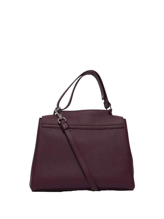 Borsa Sveva Soft Media chianti in pelle con tracolla