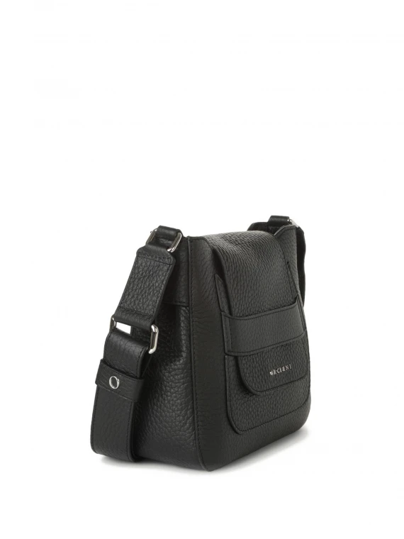 Borsa Dama Soft Midi in pelle con tracolla