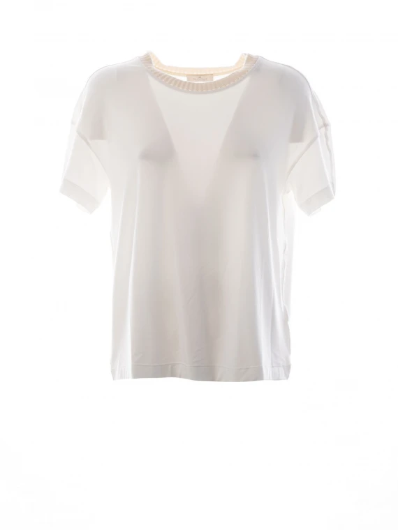 T-shirt girocollo in cotone