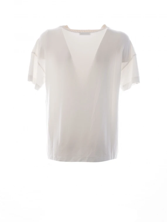 T-shirt girocollo in cotone