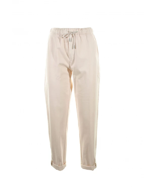 Pantalone rosa con coulisse