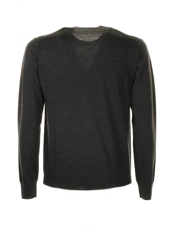 Anthracite crew neck sweater