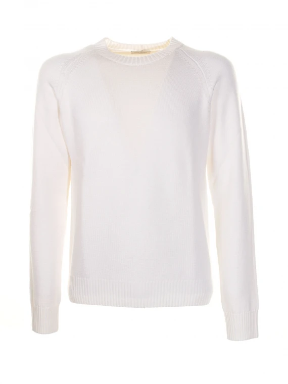 White crewneck sweater