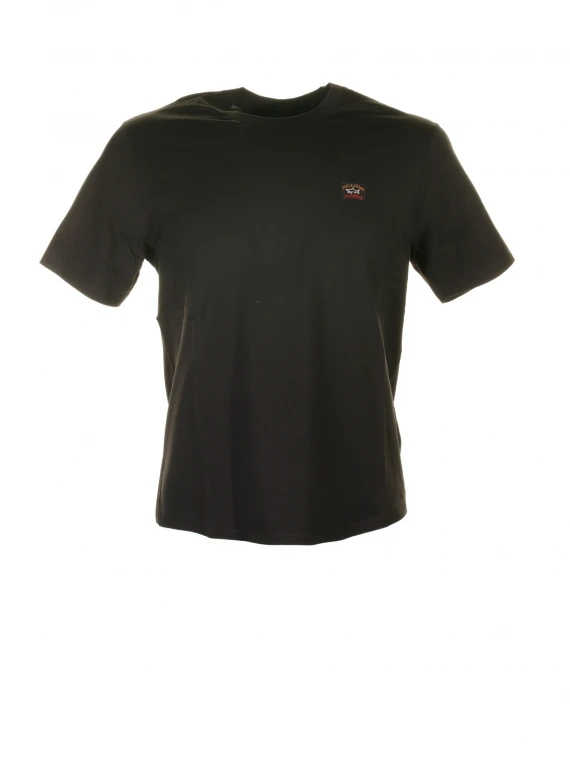 T-shirt nera con logo