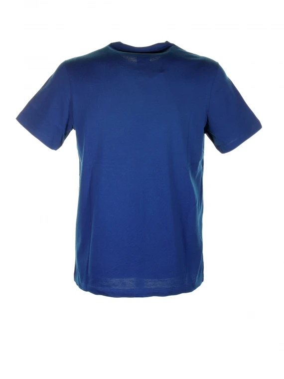 T-shirt blu con logo