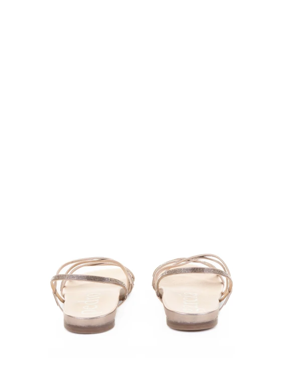 Rose Gold Nappa Sandals