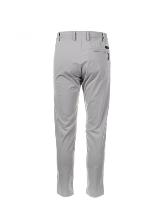 Gray trousers with elastic