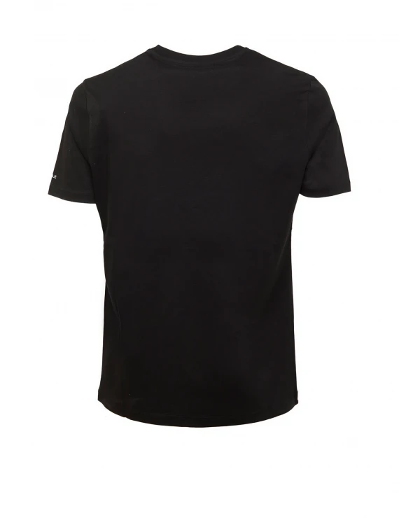 Black crew-neck t-shirt