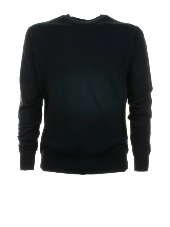 Maglia girocollo nera uomo