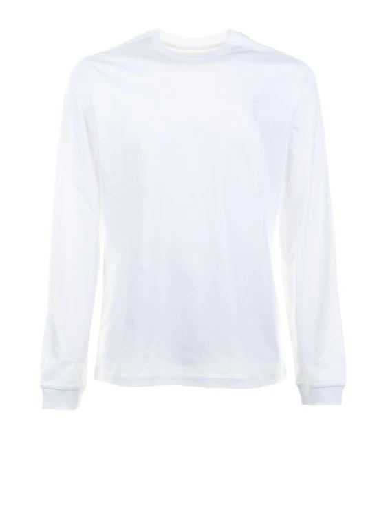 T-shirt bianca a maniche lunghe