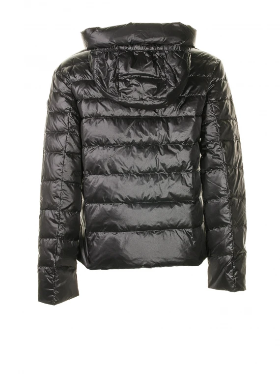 Black reversible down jacket