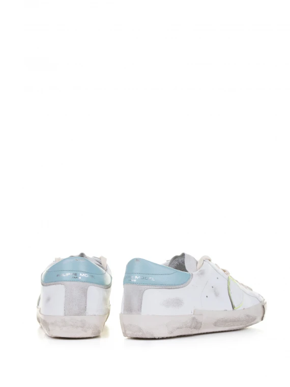 Sneakers Prsx bianco azzurro uomo