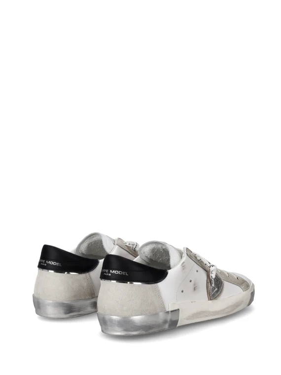 Sneaker uomo PRSX low bianco argento