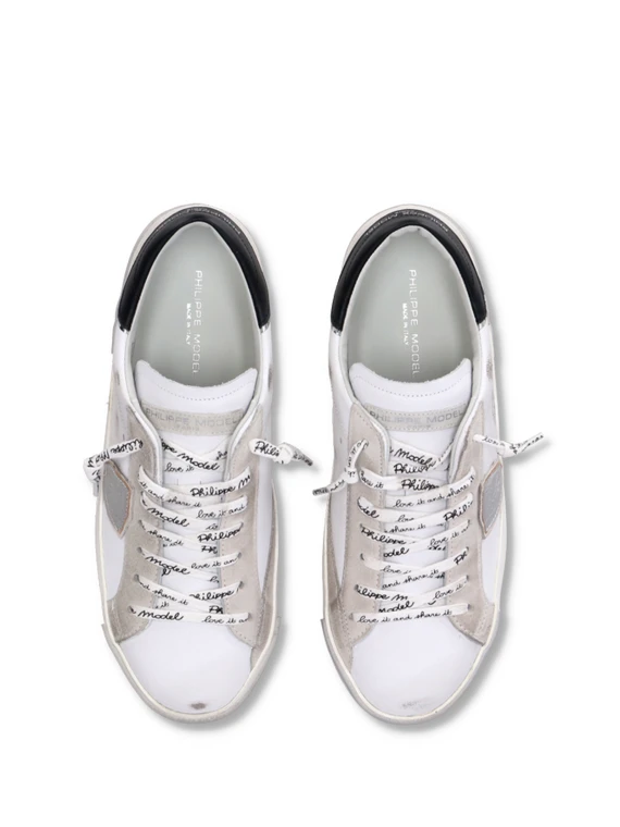 Sneaker uomo PRSX low bianco argento