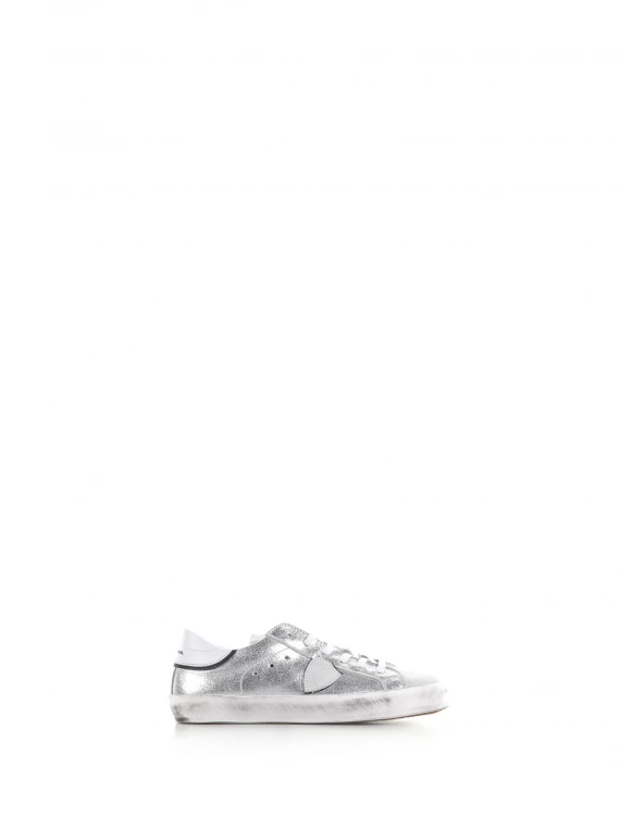 PRSX silver leather sneaker