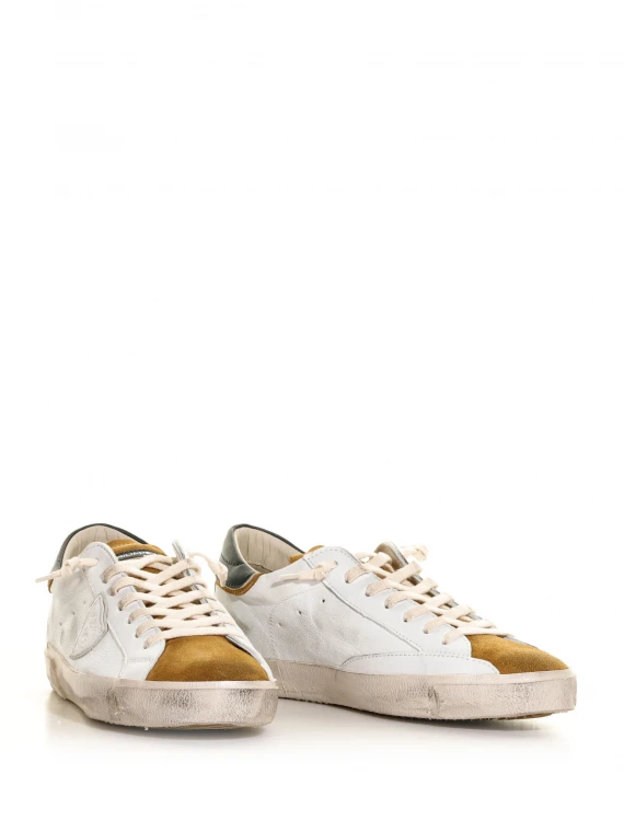 Sneakers PRSX basse in pelle e suede