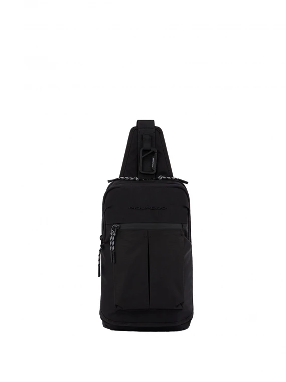 One-shoulder backpack black