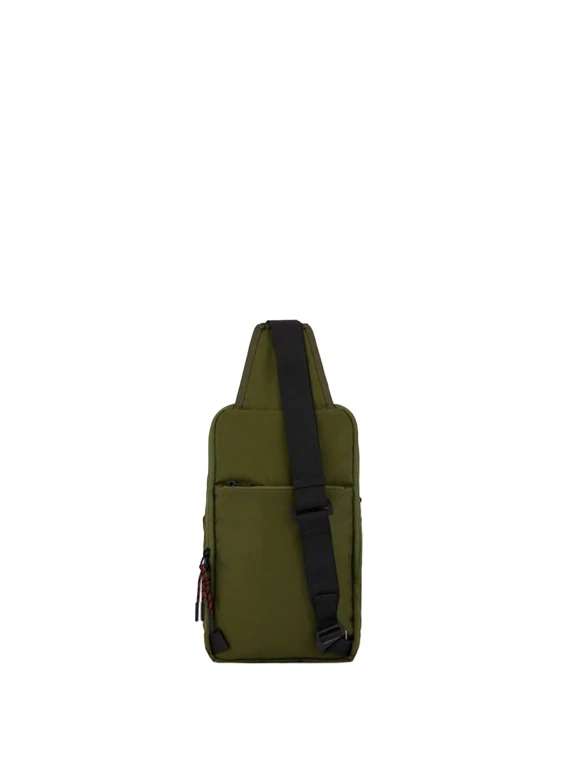 One-shoulder backpack green