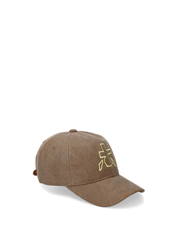 Cappello kaki con logo