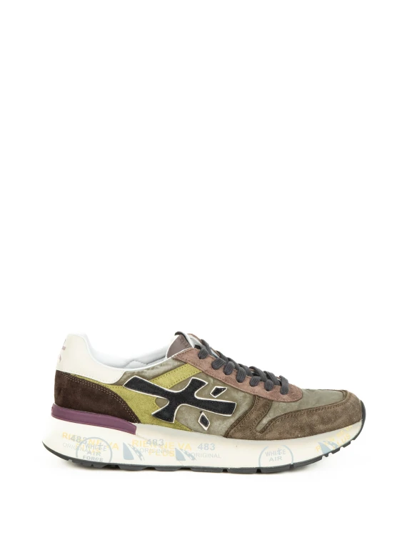 Sneaker Mick 7717 verde militare uomo