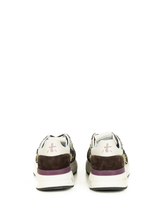 Sneaker Mick 7717 verde militare uomo