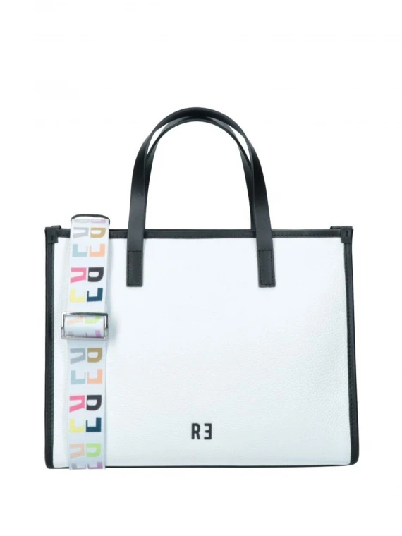 Astra white handbag with shoulder strap