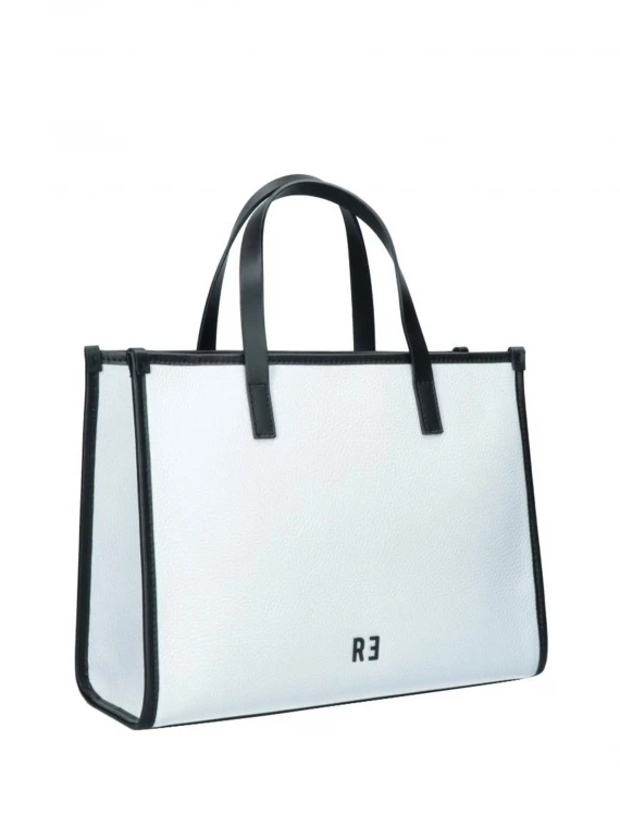 Astra white handbag with shoulder strap