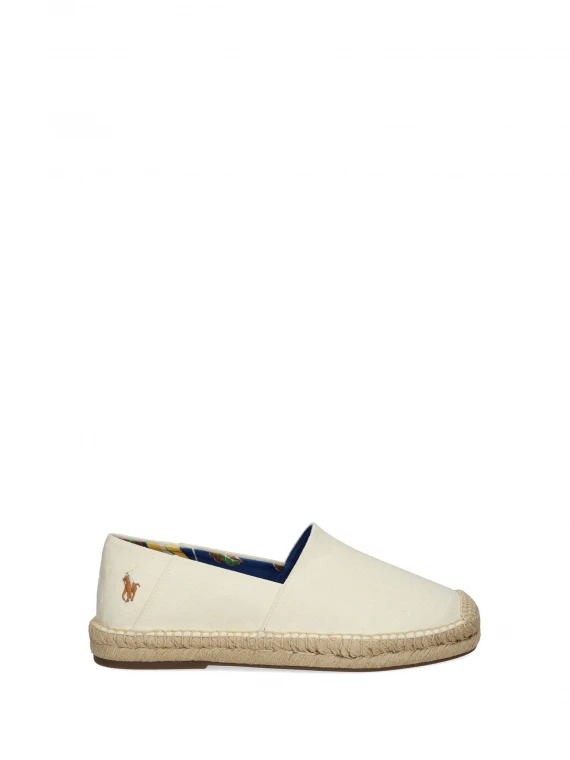 Canvas espadrilles with logo