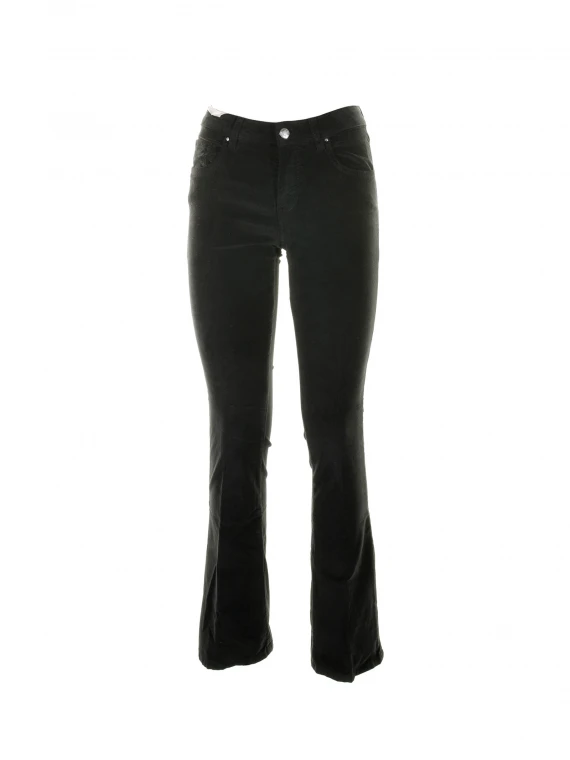 Black high-waisted trousers