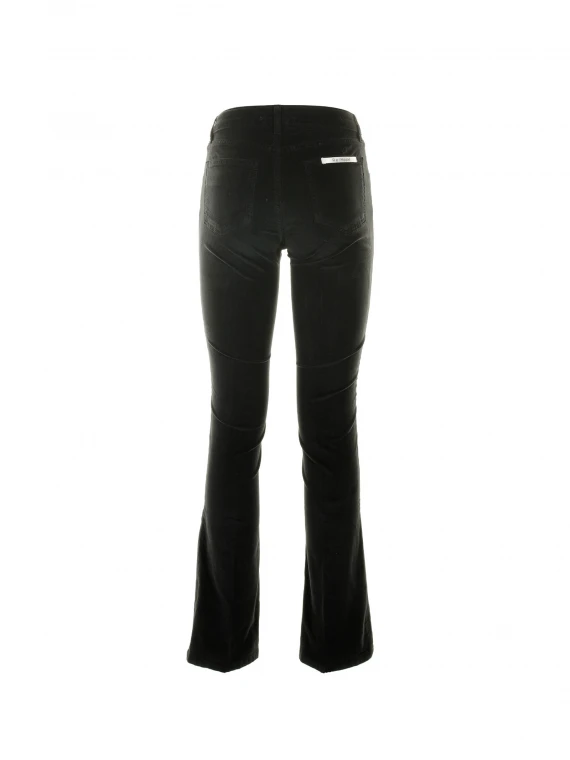 Black high-waisted trousers