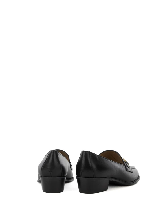 Axel black nappa moccasin