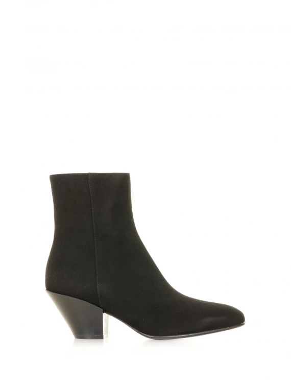 Suede ankle boot