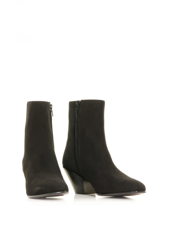 Suede ankle boot