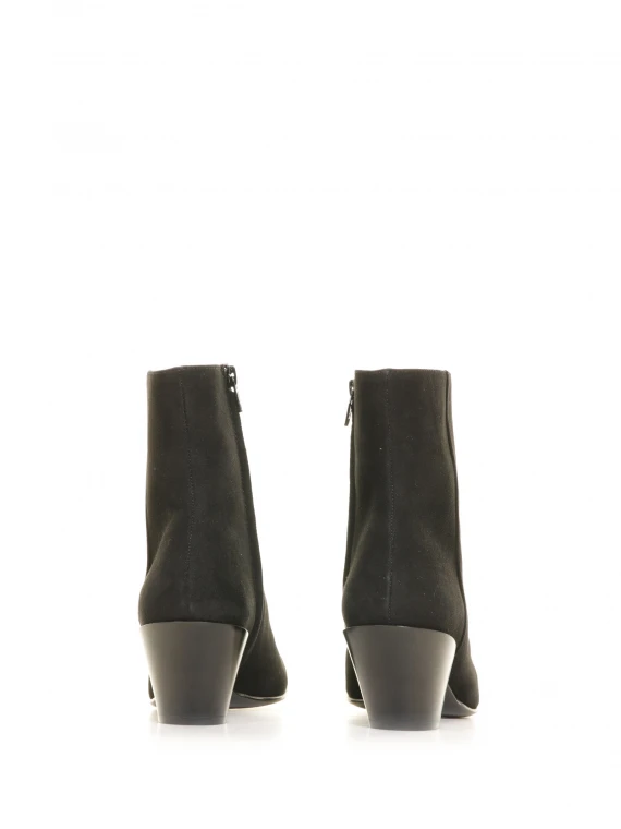 Suede ankle boot