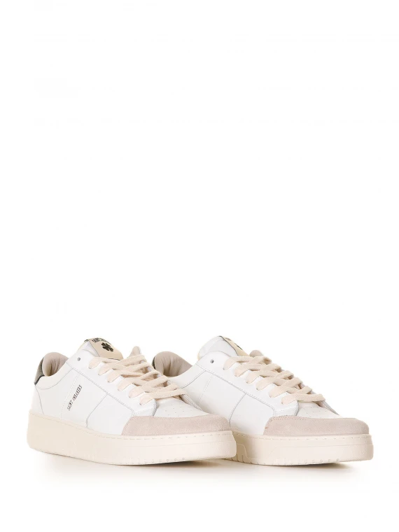 Sail sneaker in leather and suede