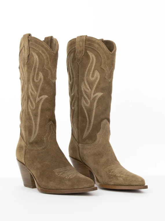 Santa Fe Brown Suede Texan Boot