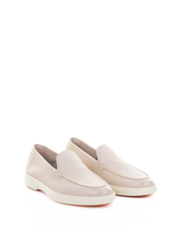 Women's Pink Leather Moccasin
