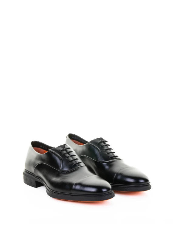 Black Leather Oxford