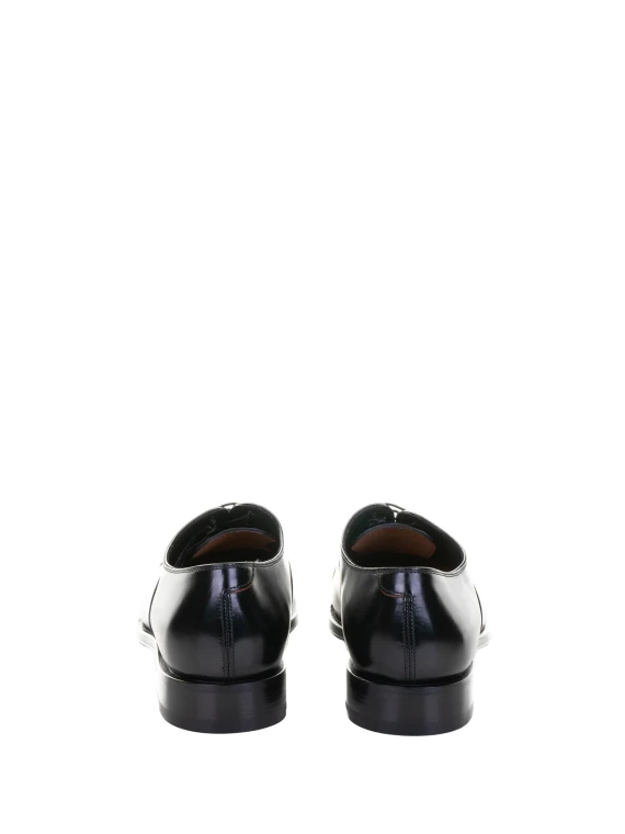 Derby nero in pelle